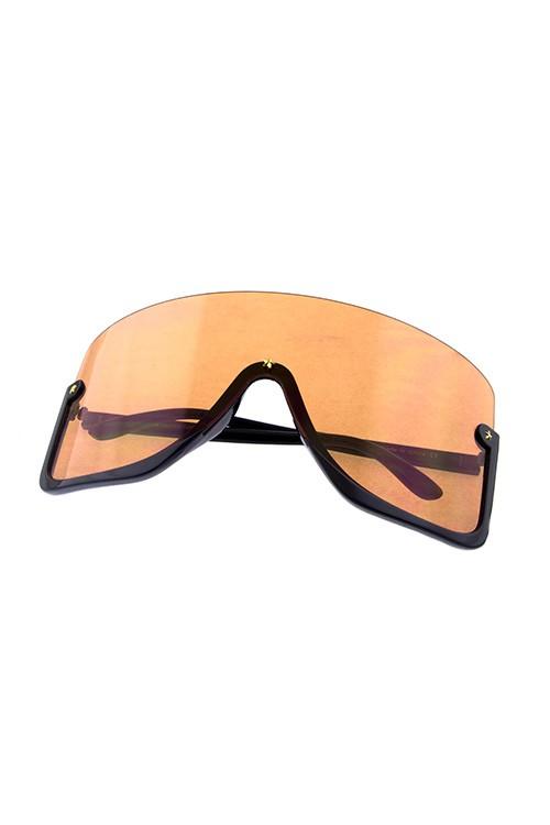 Women "Clouded" Half Shield Sunglasses - Weekend Shade Sunglasses