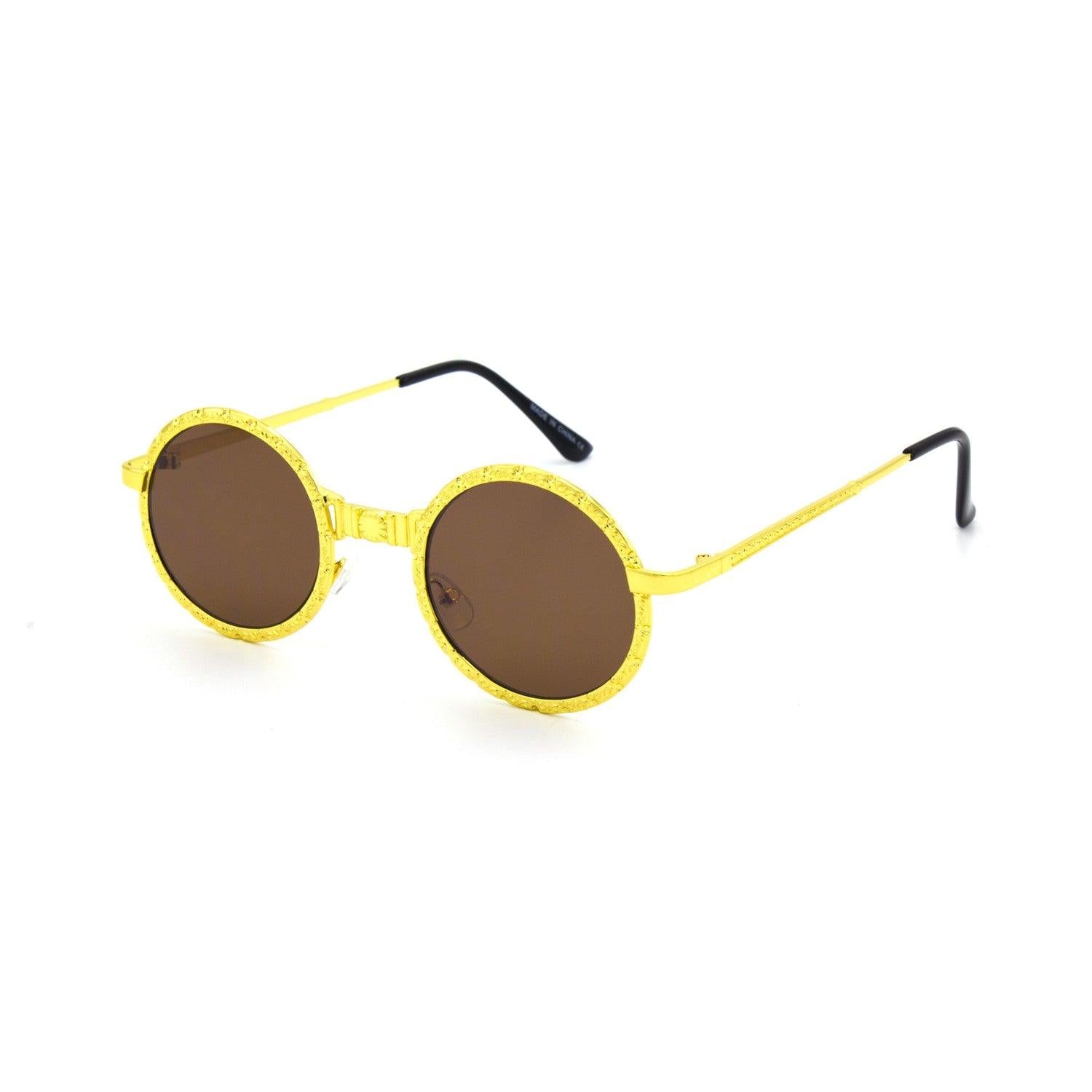 "GLAM 70'S" Round Sunglasses - Weekend Shade Sunglasses