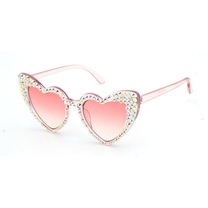 "PRISTY"Heart Shape Plastic Sunglasses - Weekend Shade Sunglasses