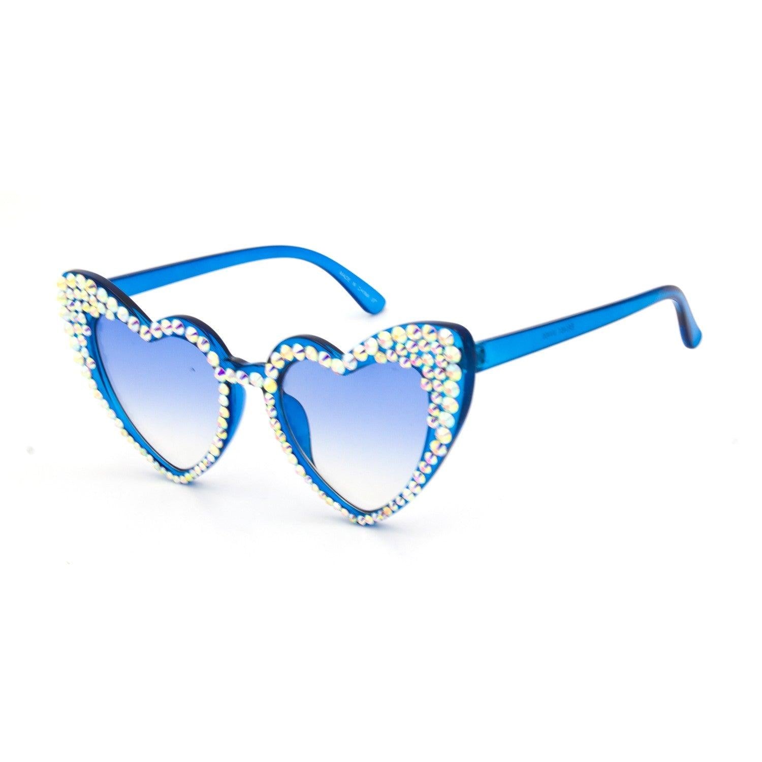 "PRISTY"Heart Shape Plastic Sunglasses - Weekend Shade Sunglasses