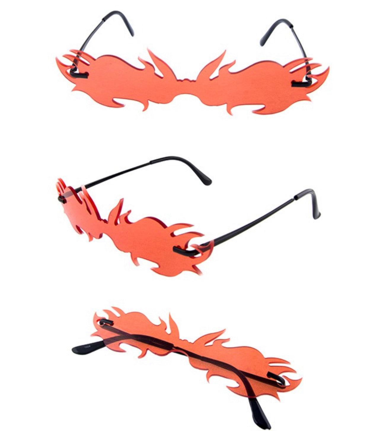 Fire Flaming Cat Eye Sunglasses - Weekend Shade Sunglasses