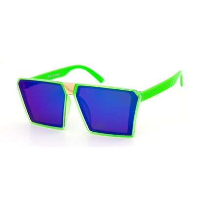 Kids Neon Oversize Square Sunglasses - Weekend Shade Sunglasses