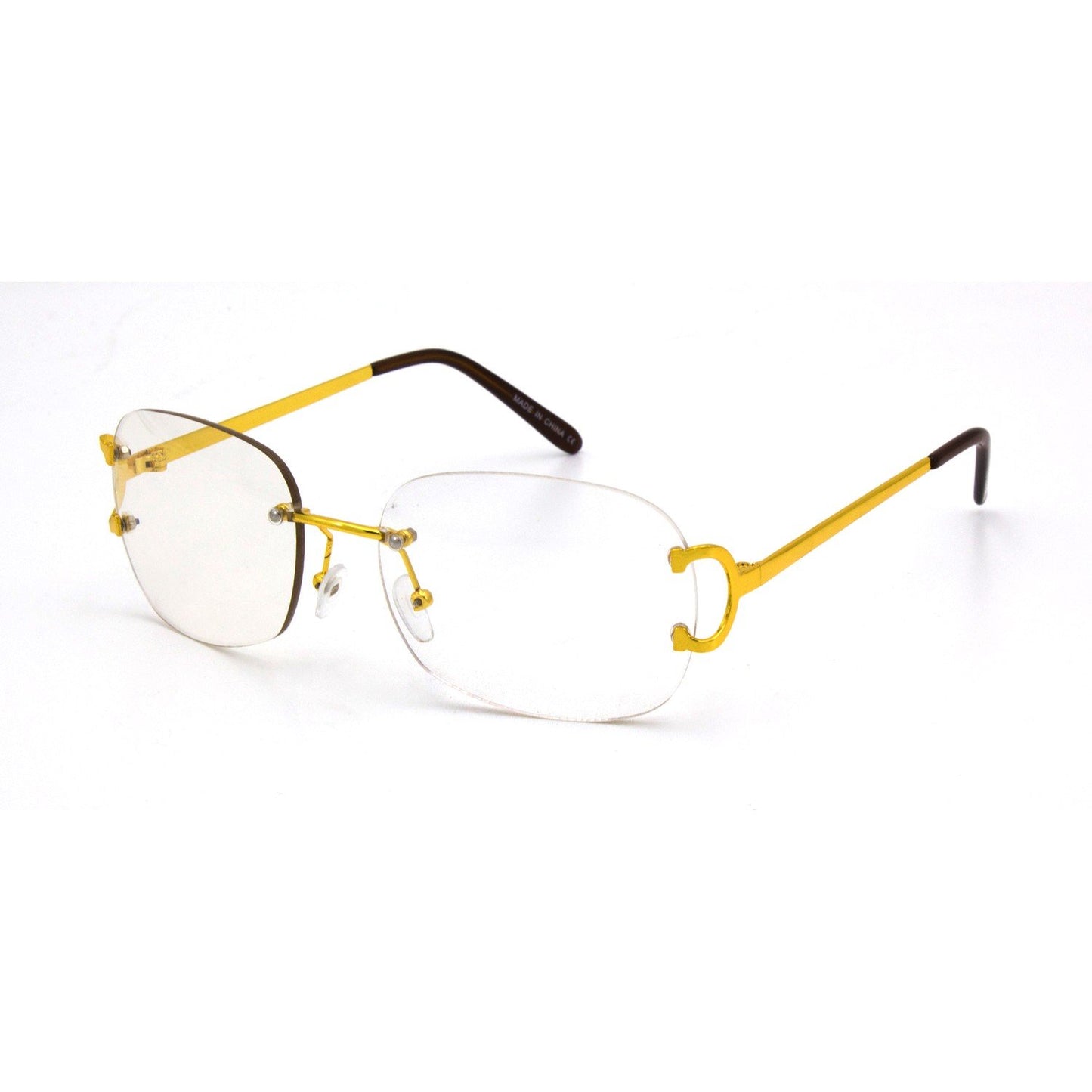 "Mansions" Rimless Clear Frames - Weekend Shade Sunglasses