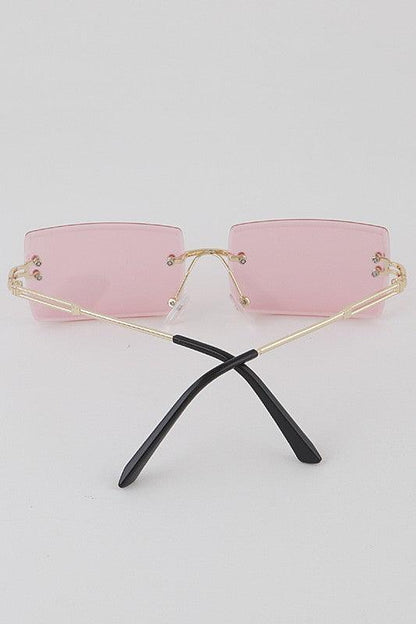 "Cameo" Rimless Square Frames - Weekend Shade Sunglasses