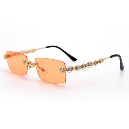 Rimless Diamond Sunglasses - Weekend Shade Sunglasses