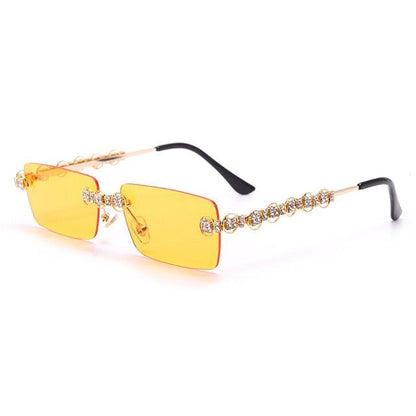 Rimless Diamond Sunglasses - Weekend Shade Sunglasses