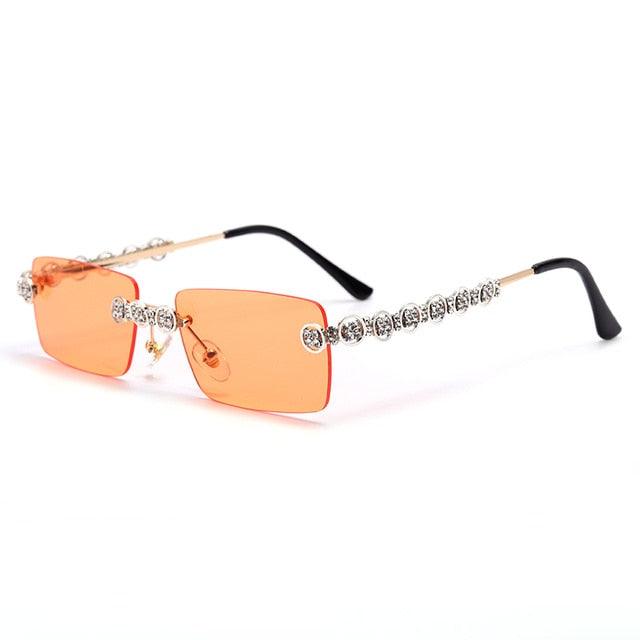 Rimless Diamond Sunglasses - Weekend Shade Sunglasses