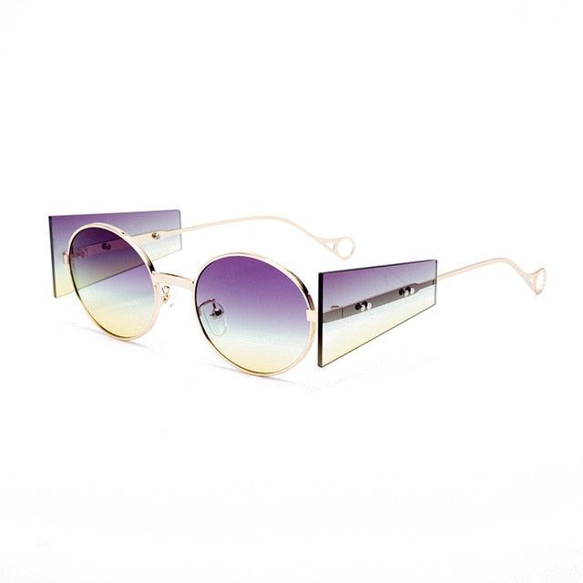 Punkish Oval Round Sunglasses - Weekend Shade Sunglasses