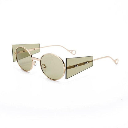 Punkish Oval Round Sunglasses - Weekend Shade Sunglasses