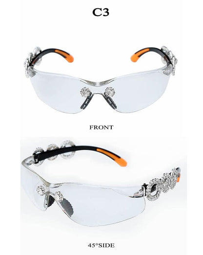 Diamond Goggle Sunglasses - Weekend Shade Sunglasses