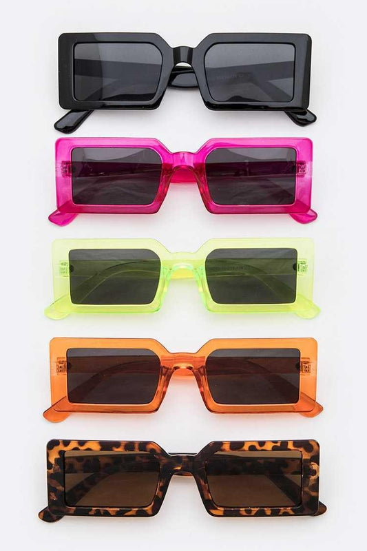 "No Good"  Retro Square Sunglasses - Weekend Shade Sunglasses