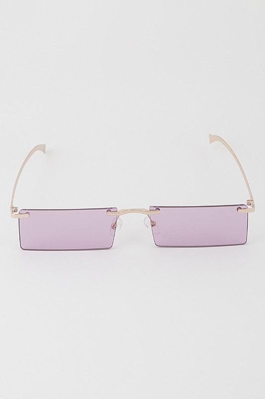 Retro Skinny Square Sunglasses - Weekend Shade Sunglasses