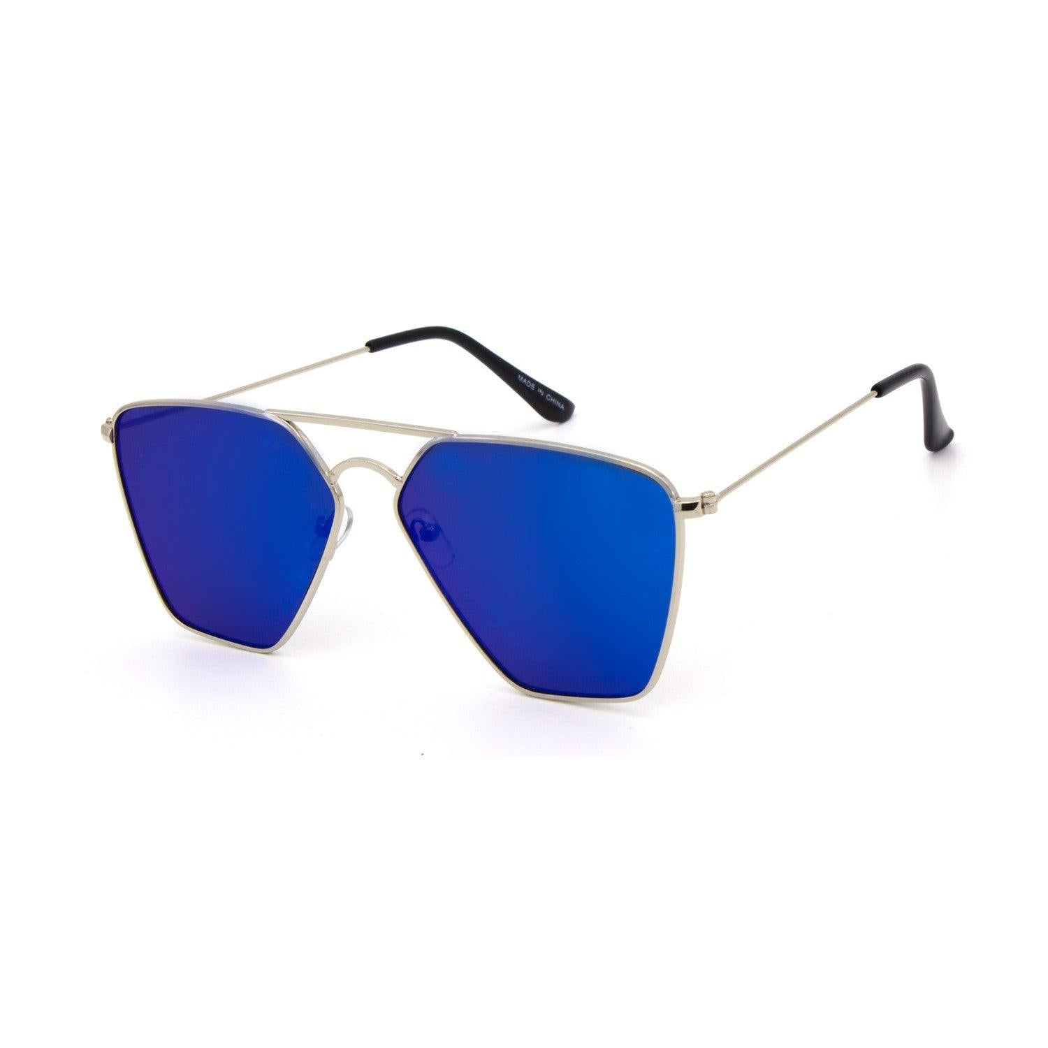 "Gemini" Oversize Metal Sunglasses - Weekend Shade Sunglasses