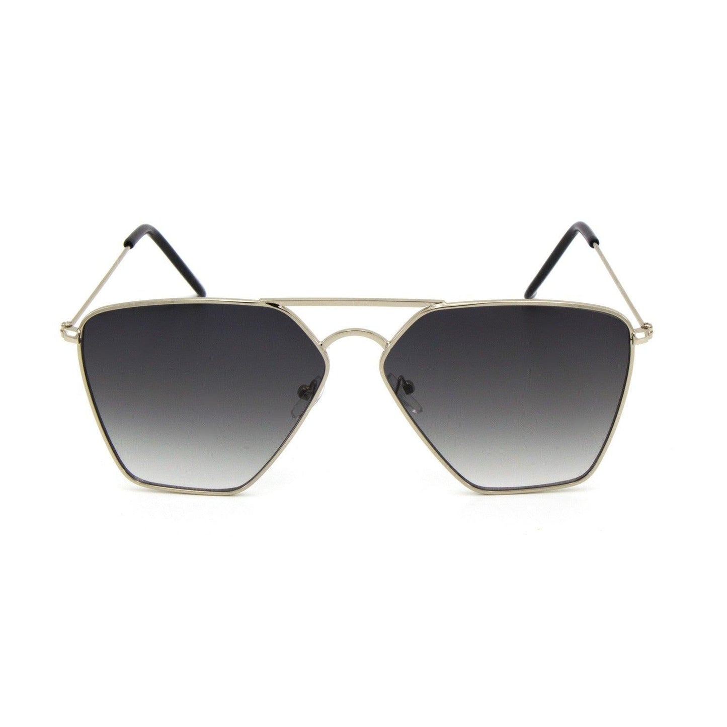 "Gemini" Oversize Metal Sunglasses - Weekend Shade Sunglasses