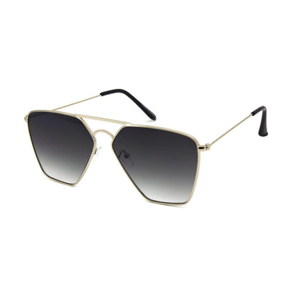 "Gemini" Oversize Metal Sunglasses - Weekend Shade Sunglasses