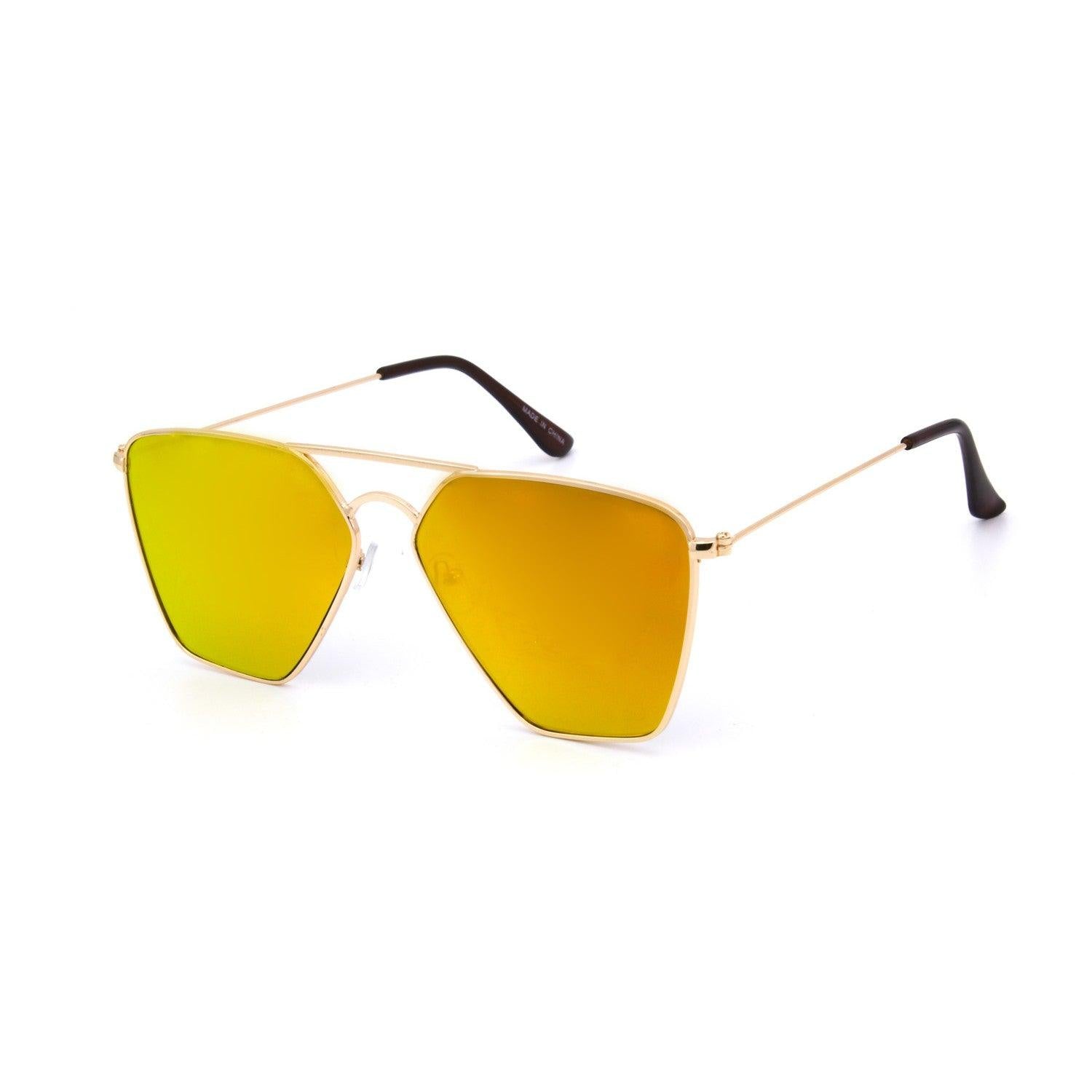 "Gemini" Oversize Metal Sunglasses - Weekend Shade Sunglasses