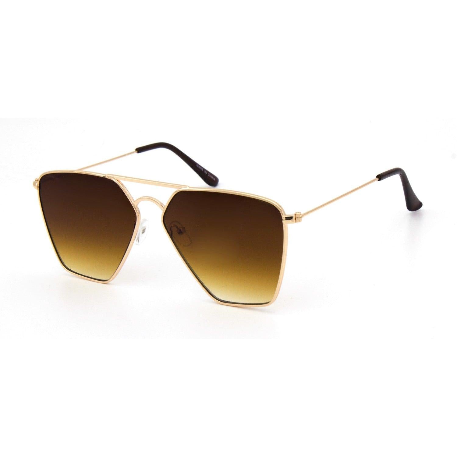 "Gemini" Oversize Metal Sunglasses - Weekend Shade Sunglasses