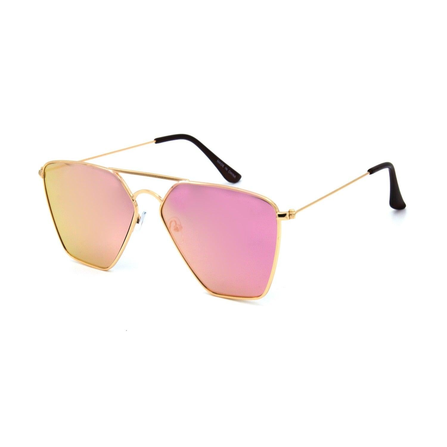 "Gemini" Oversize Metal Sunglasses - Weekend Shade Sunglasses