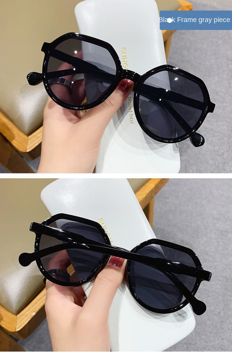 Oversize round women sunglasses - weekend shade