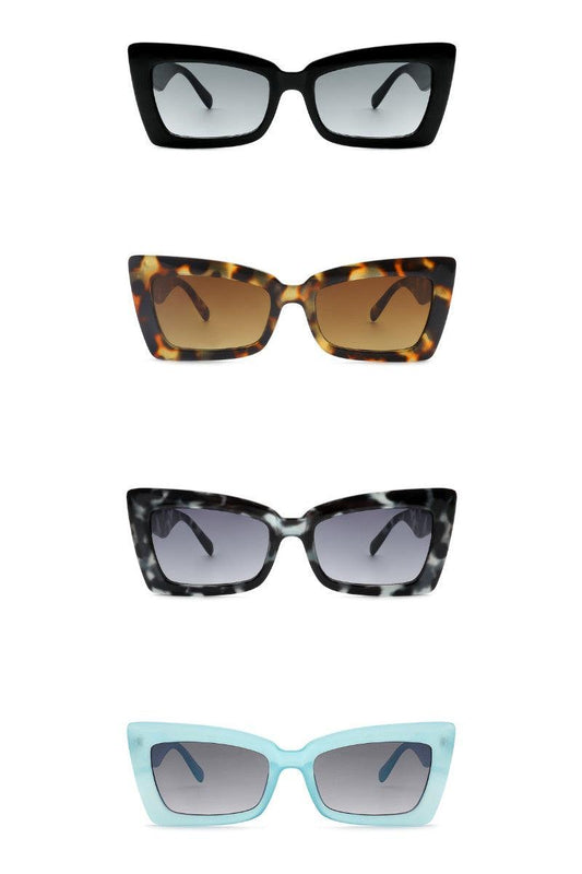 Retro Cateye Plastic Frame Sunglasses - Weekend Shade Sunglasses